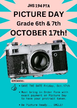 6th & 7th Picture Day Flyer